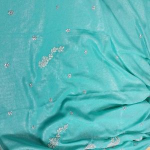 Sky Blue Party Wear Saari