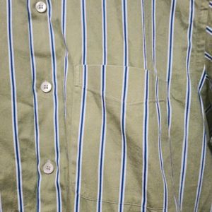 Lime Green Stripe Shirt