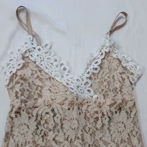 Semi sheer Full Lace Dress