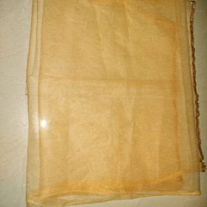 Cream Colour Net Dupatta