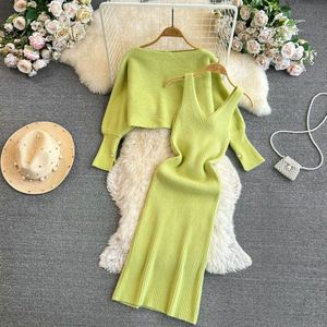 Adeline Luxury 2 pc Boat Neck Set Dress😻