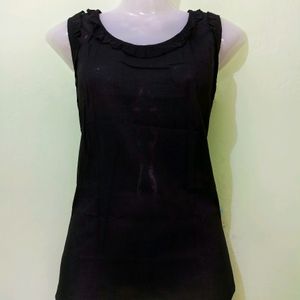 ( NEW UNUSED ) BLACK COTTON TOP