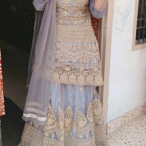 Lehnga Style Party Wear Dress