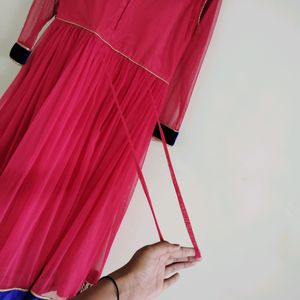 Pink Anarkali Dress