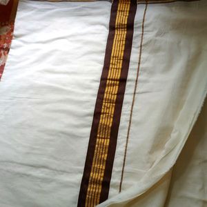 Onam Special Kerala Kasavu Saree Without Blouse