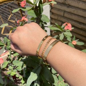 3pcs Combo Gold Plated Bracelet