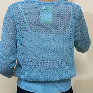 Crochet Knit Shrug💙