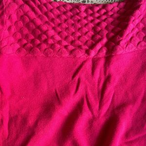 Magenta Woollen Top