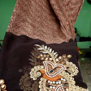 A Beautiful Embroidery Saree