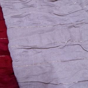 Red And White Mixed Dupatta