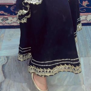 Black Anarkali Set