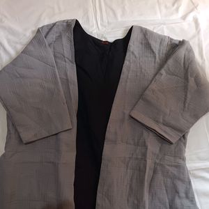 Grey And Black reversible Jacket.