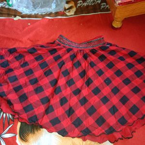 Red N Black Skirt