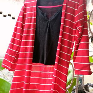 Bright Red Shrug For Women