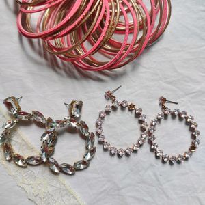 Combo Bangles And Earings