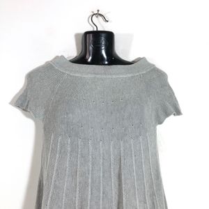 Grey Knitted A-Line Dress (Women’s)