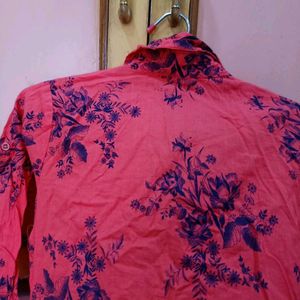 Red Floral Shirt