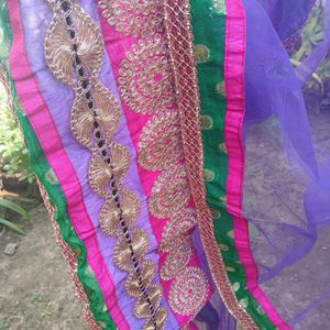 Green Lenhga Choli With Dupatta