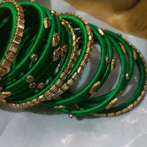 silk thread non customised bangles