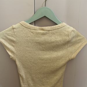 H&m Cropped Beige Top