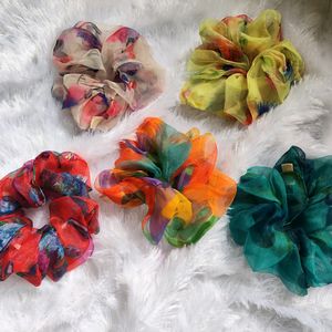 ORGANZA SCRUNCHIE Set  Of 5