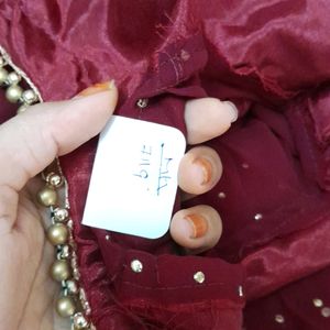 Maroon Patiala Dress