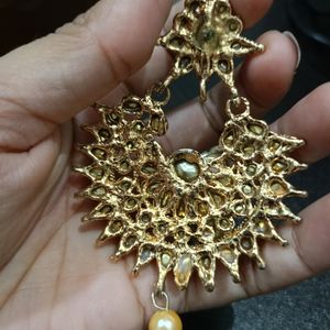 Ethnic Golden Colour Earrings