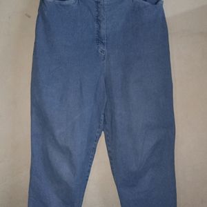 Blue Denim Straight Jeans