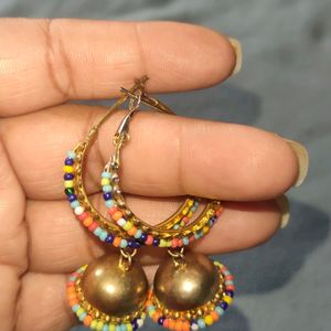 Medium Size Beads Jhumka