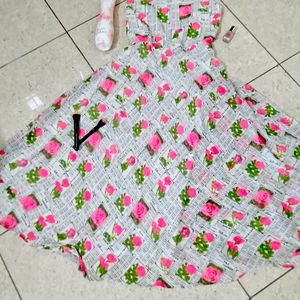 Floral Full Length Dress/Frock