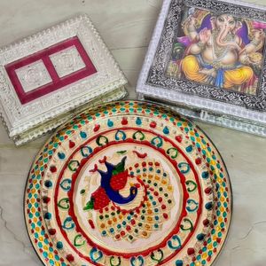 Set Of 3 Dry Fruit Plates