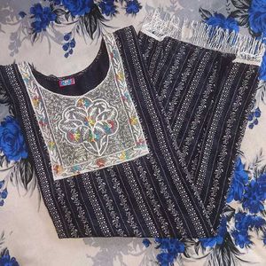 blue kurta for women