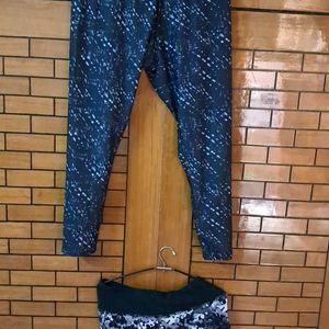 Combo Of Two  Gym Wear Capri  For  Girls