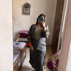 Black Kurti Set