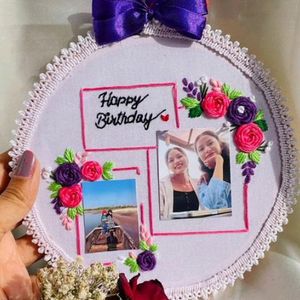 Birthday Embroidery Hoop