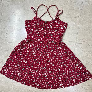 Red Floral Dress