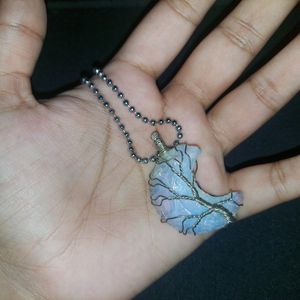 Opalite Moon Shaped Necklace