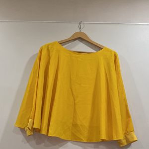 Attractive Yellow Butterfly Type Top