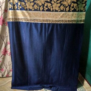 Navy Blue Curtain