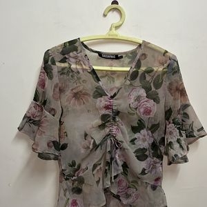 Sassafras Floral Georgette Top