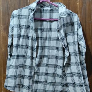 Checked Shirt With Crop Top