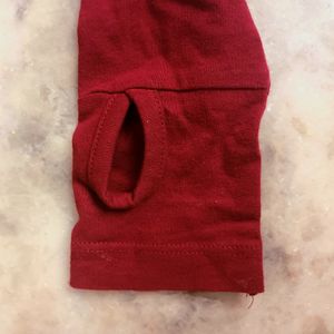 Cherry Red Pinterest-y Aesthetic Turtleneck Top