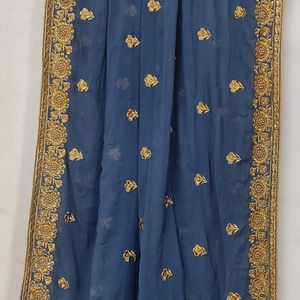 Beautiful Stone Work Dupatta