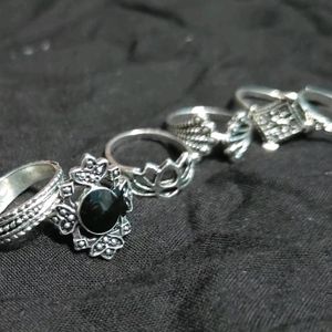 Boho Silver Rings