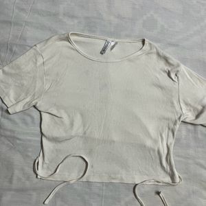 H&m Divided Crop Top