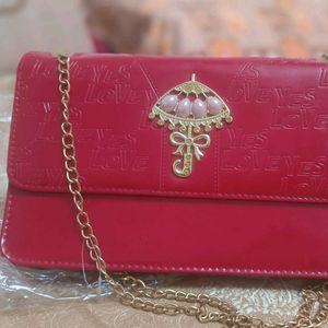 NEW Fancy Red-maroonish Clutch👛