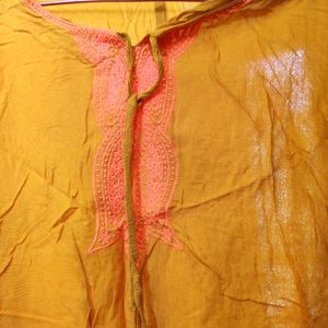 Mustard Poncho Style Top