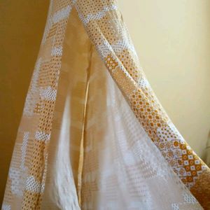 AND Women Maxi White Yellow Dress