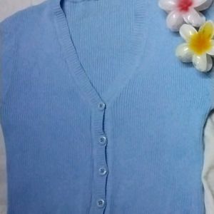 BLUE SHRUG FOR WOMEN