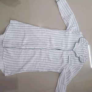 Long Cotton Dress  Shirt